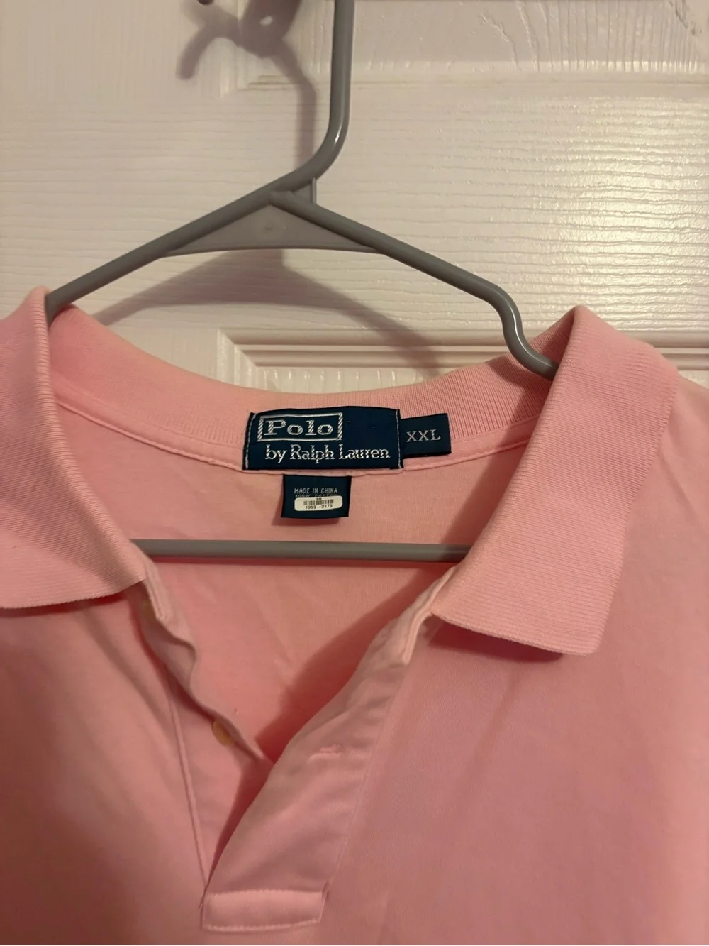 Ralph Lauren Men’s Light Pink Polo with Blue Pony
